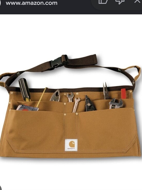 Carhartt Other - Carhartt Tan/Brown Canvas Waist Tool Pouch Adjustable Strap Firm Duck Nail Apron